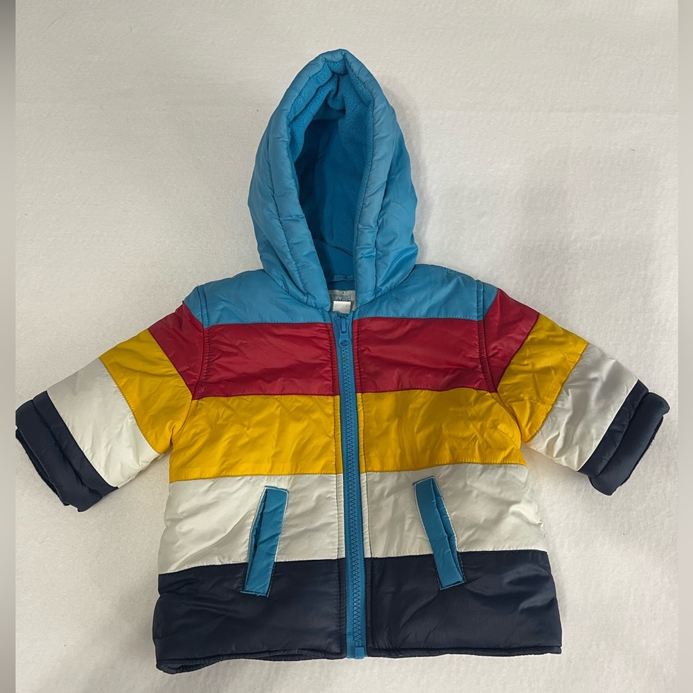 The children’s place puffer jacket 0-6 mo unisex color block